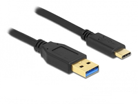 [12385418000] Delock 84004 - 2 m - USB A - USB C - USB 3.2 Gen 1 (3.1 Gen 1) - 5000 Mbit/s - Schwarz