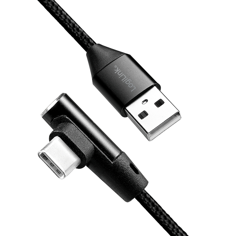 LogiLink CU0137 - 0,3 m - USB A - USB C - USB 2.0 - 480 Mbit/s - Schwarz