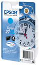 Epson Alarm clock Singlepack Cyan 27XL DURABrite Ultra Ink - Hohe (XL-) Ausbeute - 10,4 ml - 1100 Seiten - 1 Stück(e)