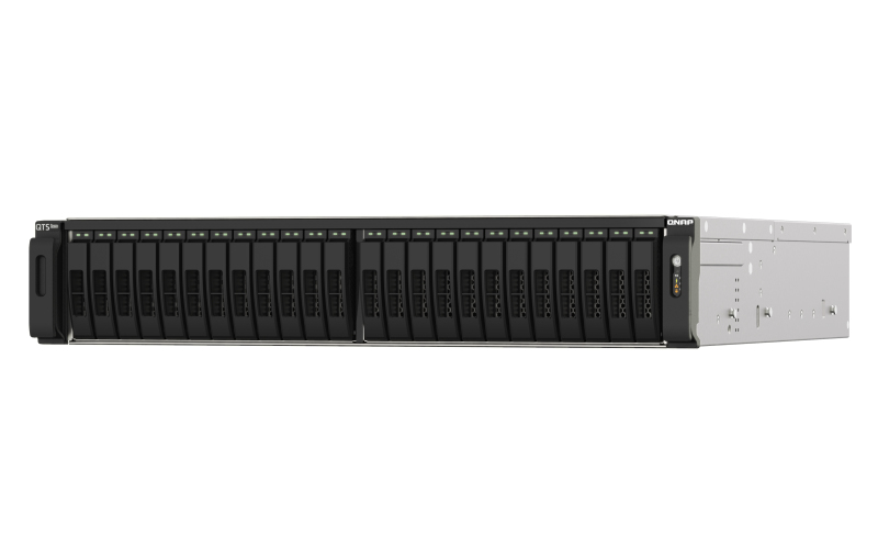 QNAP TS-h2490FU - NAS - Rack (2U) - EPYC - 7232P - Schwarz - Grau