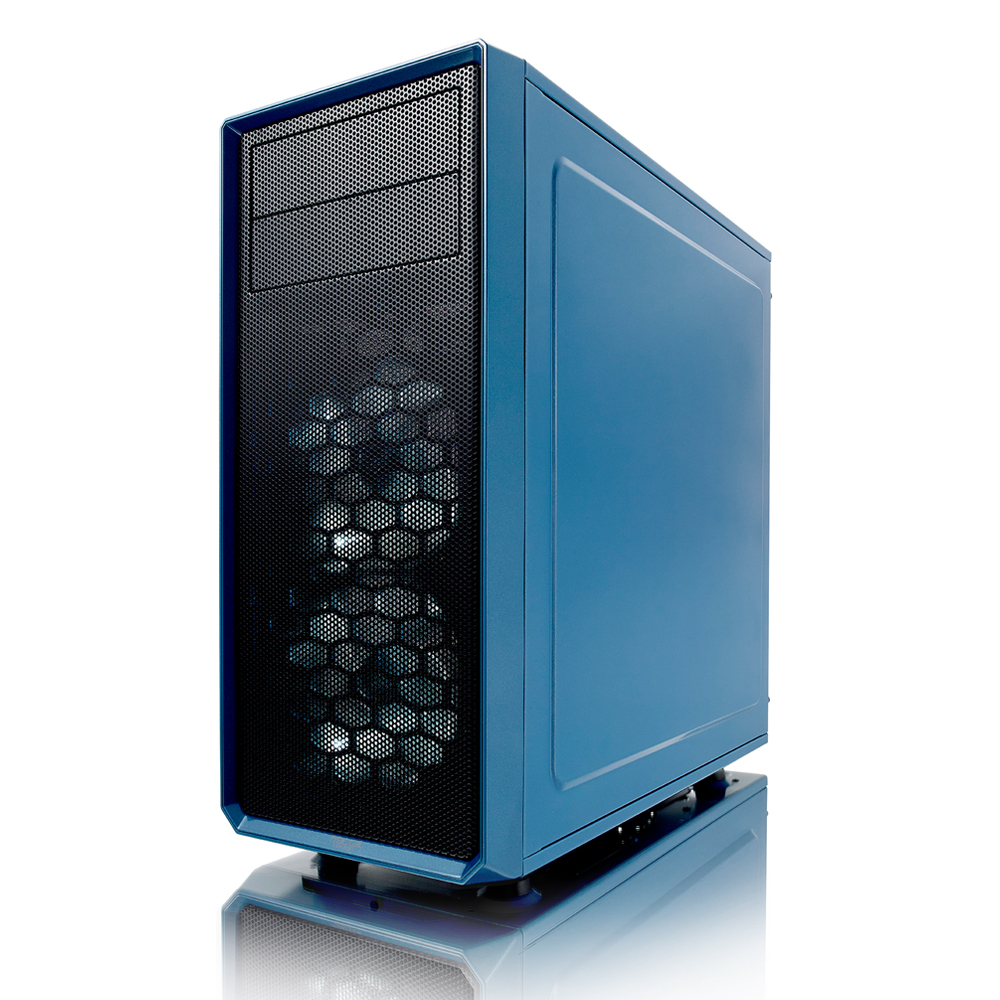 Fractal Design Focus G - Midi Tower - PC - Schwarz - Blau - ATX,ITX,Micro ATX - Weiß - Taschenlüfter - Vorderseite