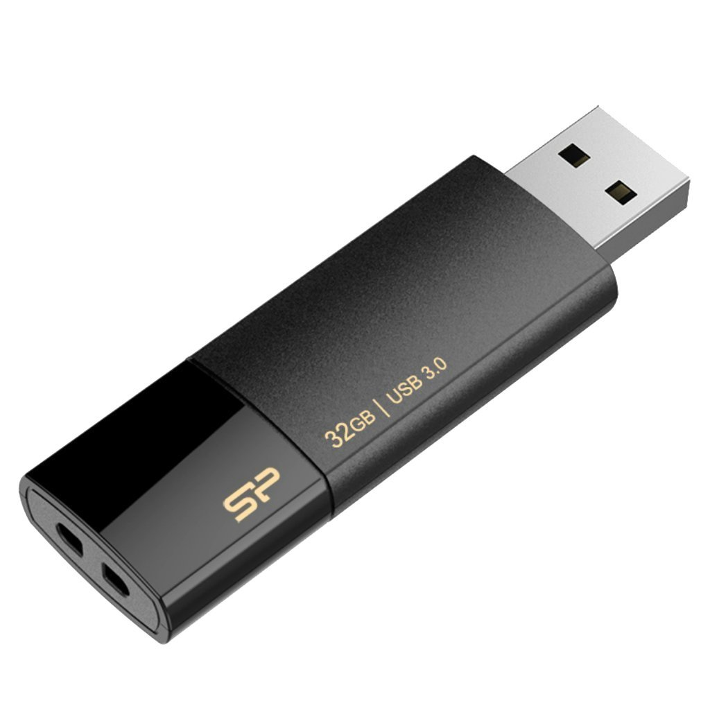 Silicon Power Blaze B05 - 32 GB - USB Typ-A - 3.2 Gen 1 (3.1 Gen 1) - Dia - 9,2 g - Schwarz