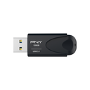PNY Attache 4 - 128 GB - USB Typ-A - 3.2 Gen 1 (3.1 Gen 1) - 80 MB/s - Ohne Deckel - Schwarz