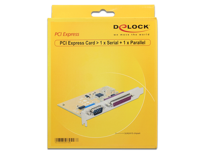Delock PCI Express Card > 1 x Serial + 1 x Parallel - Adapter Parallel/Seriell - PCIe 2.0