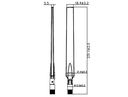 Delock 88899 - 7 dBi - 2.4 - 2.4835 / 5.15 - 5.875 GHz - IEEE 802.11a,IEEE 802.11ac,IEEE 802.11b,IEEE 802.11g,IEEE 802.11h,IEEE 802.11n - Omnidirektionale Antenne - RP-SMA - Schwarz