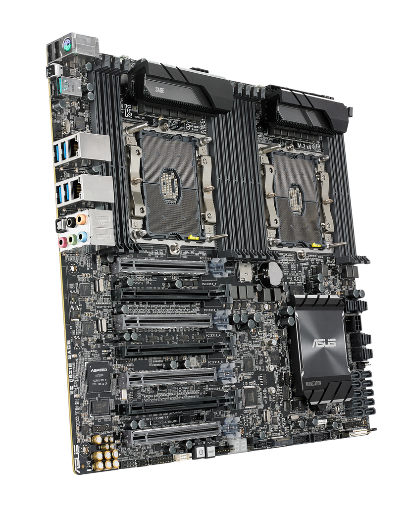 ASUS WS C621E SAGE (BMC) - Intel - LGA 3647 (Socket P) - Intel® Xeon® - DDR4-SDRAM - 768 GB - DIMM