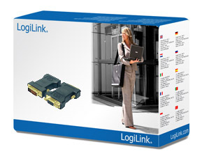 LogiLink AD0001 - VGA - DVI-I - Schwarz