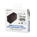 LogiLink CR0042 - USB 3.2 Gen 1 (3.1 Gen 1) Type-A - USB 2.0,USB 3.2 Gen 1 (3.1 Gen 1) Type-A - CF,MS Duo,MS Micro (M2),MicroSD (TransFlash) - 5000 Mbit/s - 1 m - 85 mm