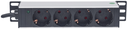 Intellinet 10" 1U Rackmount 4-Way Power Strip - Verlängerungsschnur ( Rack-montierbar ) - 125 V