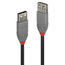 Lindy 36700 USB Kabel 0,2 m USB A Männlich Weiblich Schwarz - Grau