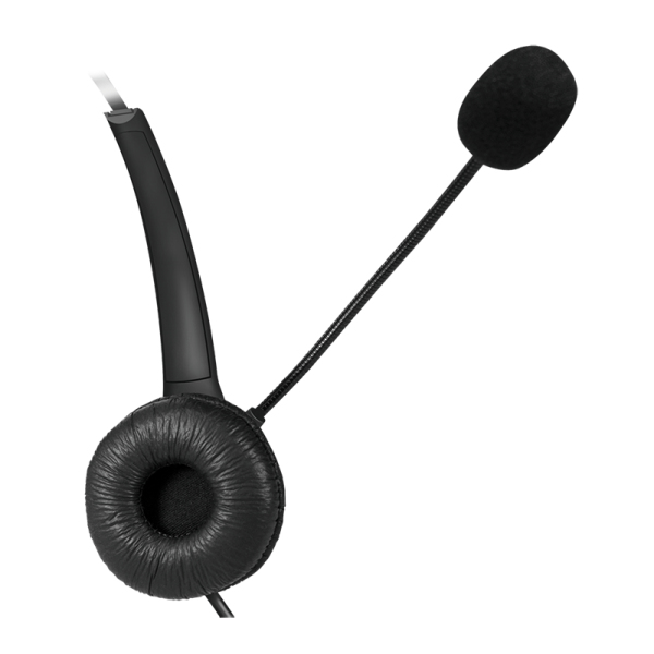 LogiLink Mono Headset mit Mikrofon USB-A-Stecker schwarz Anschluss USB-A Stecker - Headset