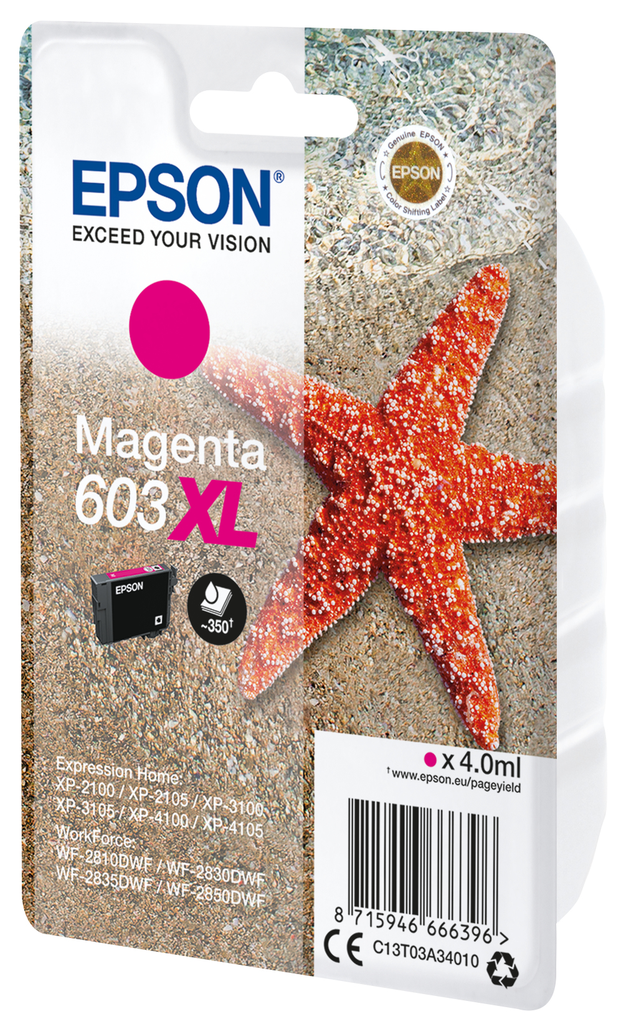 Epson Singlepack Magenta 603XL Ink - Hohe (XL-) Ausbeute - 4 ml - 1 Stück(e)