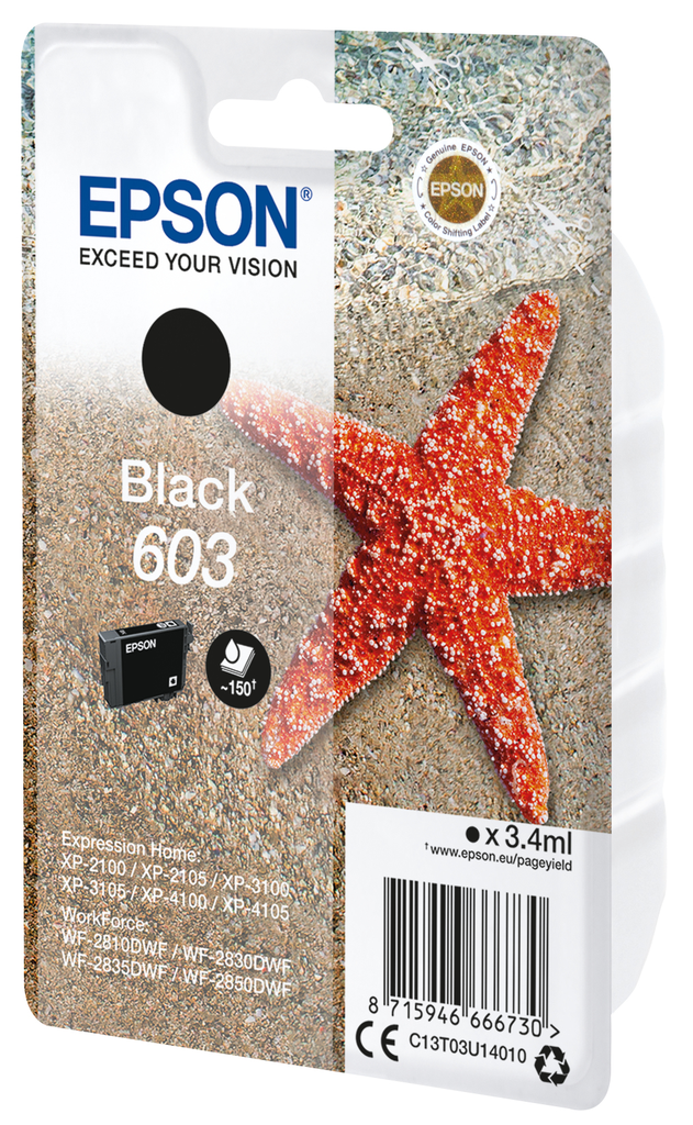Epson Singlepack Black 603 Ink - Standardertrag - 3,4 ml - 1 Stück(e)