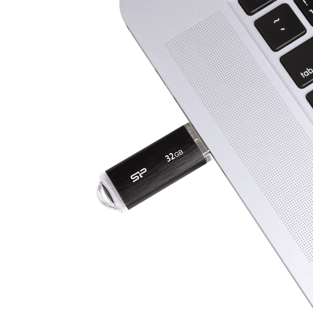 Silicon Power Ultima U02 - 32 GB - USB Typ-A - 2.0 - Kappe - 8 g - Schwarz