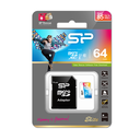 Silicon Power Elite - Flash-Speicherkarte (SD-Adapter inbegriffen) - 64 GB