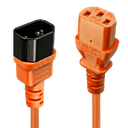 Lindy Spannungsversorgungs-Verlängerungskabel - IEC 320 EN 60320 C13 bis IEC 320 EN 60320 C14 - 50 cm