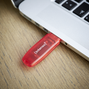 Intenso Rainbow Line - 128 GB - USB Typ-A - 2.0 - 28 MB/s - Kappe - Rot - Transparent