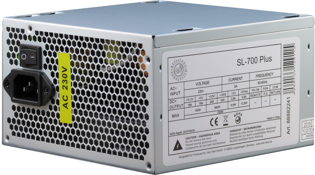 Inter-Tech SL-700 Plus - Stromversorgung (intern) - ATX12V 2.4