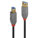 Lindy 36741 USB Kabel 1 m USB A USB B Männlich Schwarz