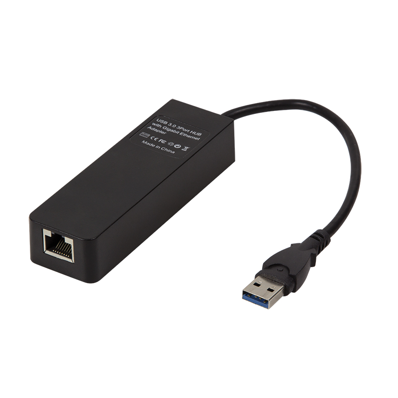 LogiLink UA0173A - USB 3.2 Gen 1 (3.1 Gen 1) Type-A - RJ-45,USB 3.2 Gen 1 (3.1 Gen 1) Type-A - 1000 Mbit/s - Schwarz - 0,21 m - IEEE 802.3,IEEE 802.3ab,IEEE 802.3az,IEEE 802.3u