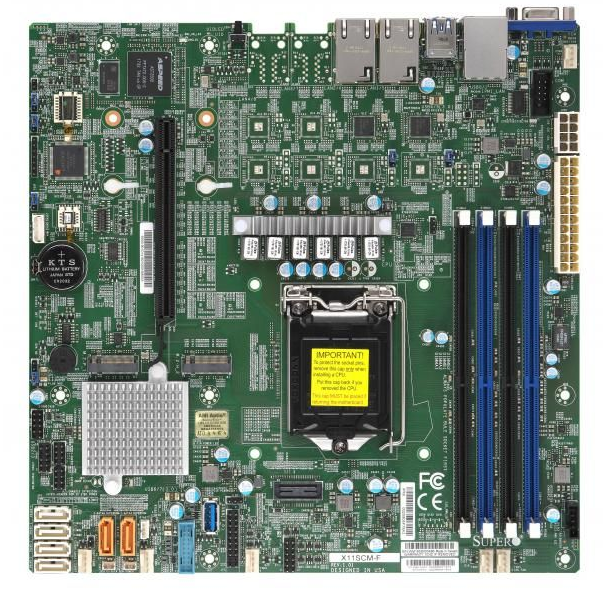 Supermicro X11SCM-F - Motherboard - micro ATX - Mainboard - Intel Sockel 1151 (Core i)