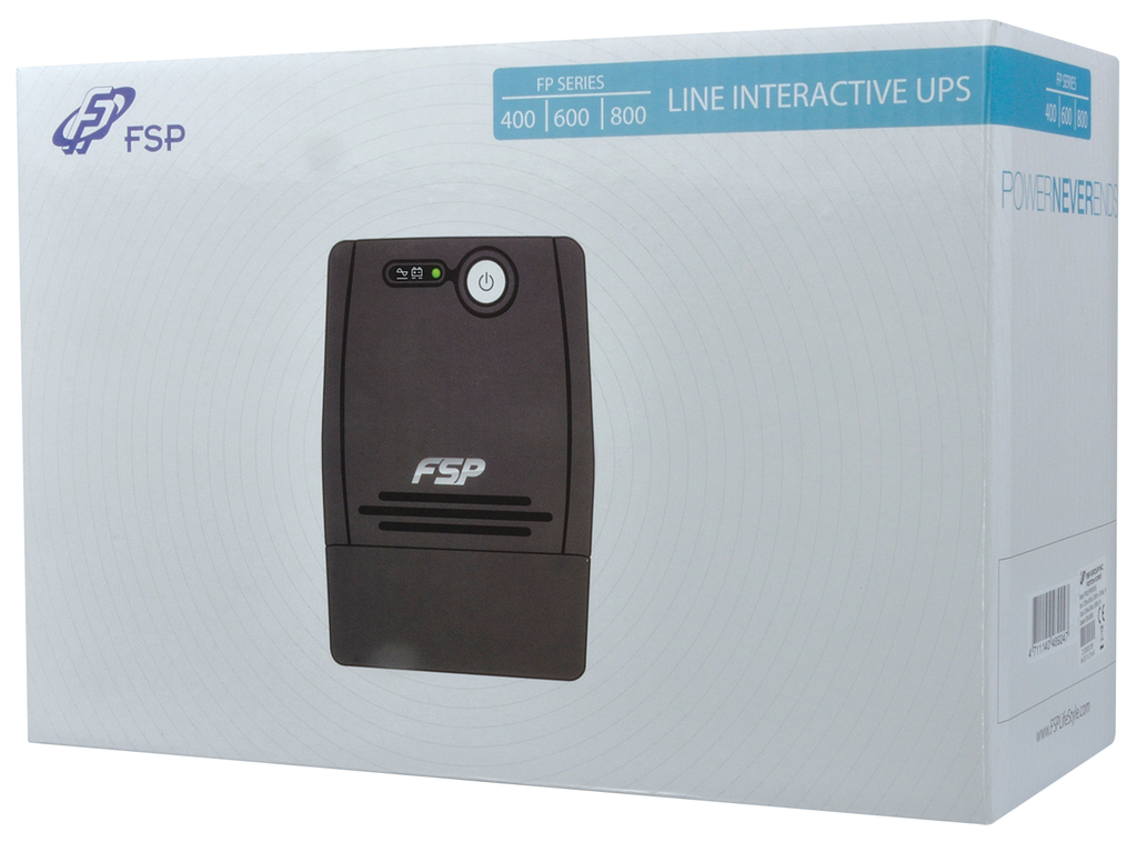 FSP Fortron FP 600 - Line-Interaktiv - 600 VA - 360 W - Sine - 162 V - 290 V