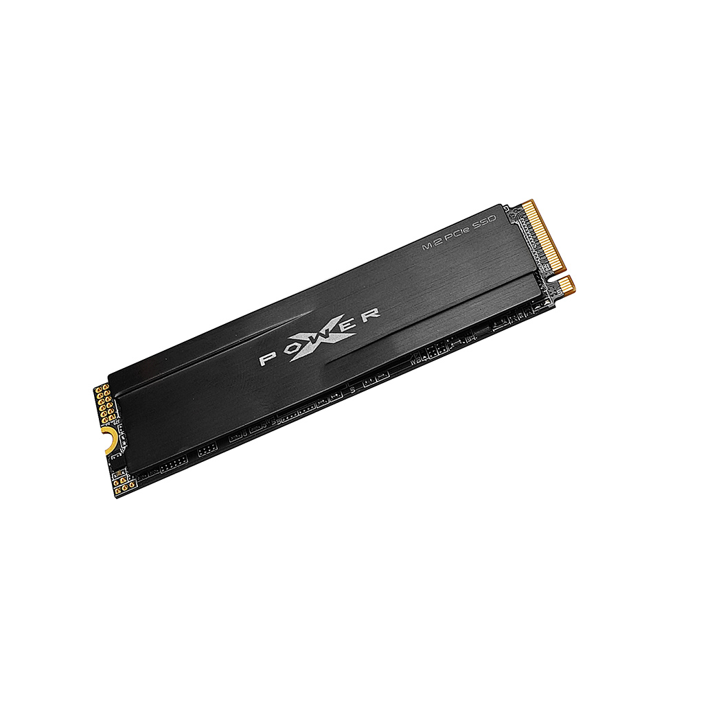 Silicon Power Dysk SSD XD80 512GB heatsink 3D TLC 3400/2300 MB/s M.2 2280 PCIe - Solid State Disk - 512 GB