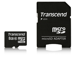 Transcend Ultimate - Flash-Speicherkarte ( microSDHC/SD-Adapter inbegriffen ) - 8 GB