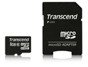 Transcend Ultimate - Flash-Speicherkarte ( microSDHC/SD-Adapter inbegriffen ) - 8 GB