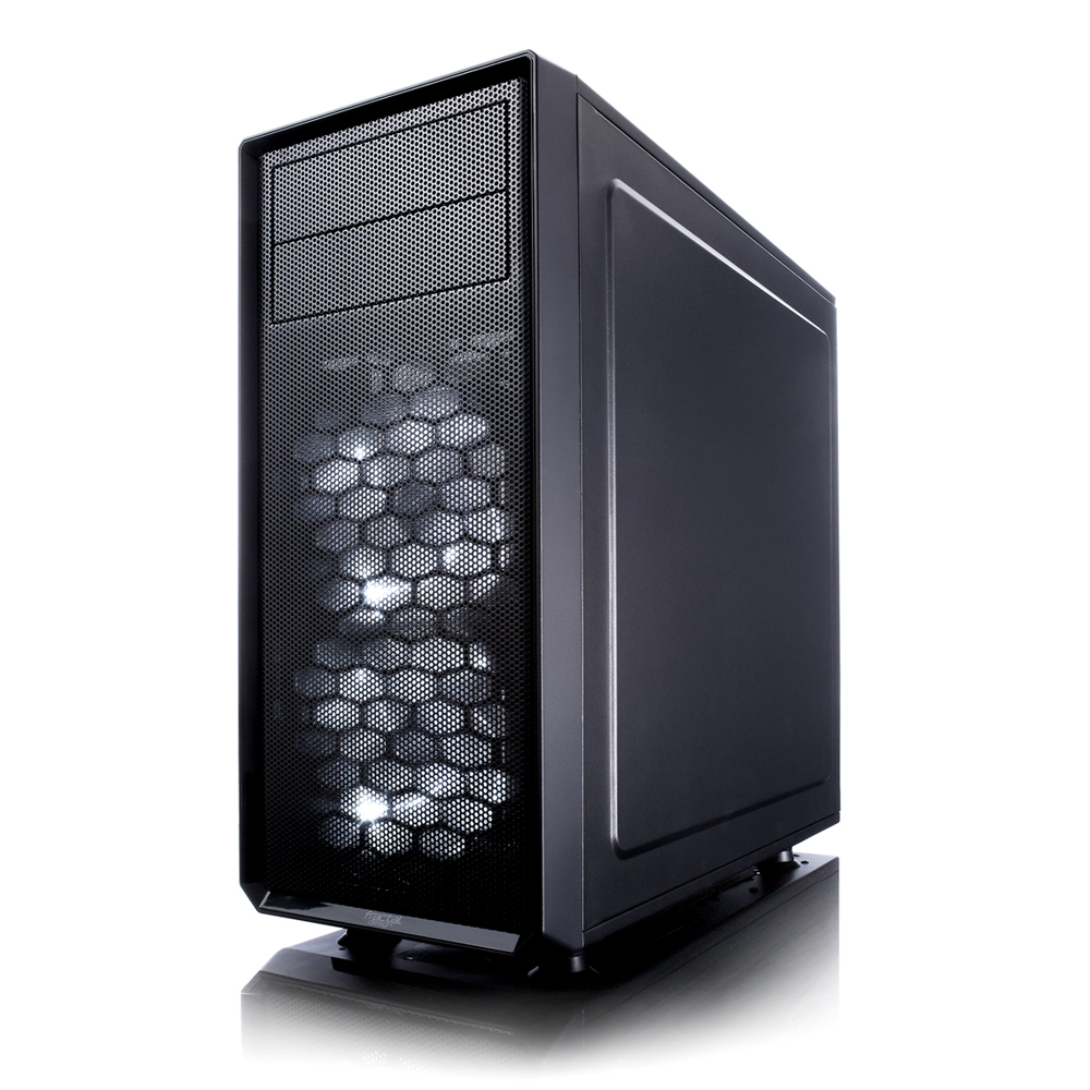 Fractal Design Focus G - Midi Tower - PC - Schwarz - ATX - ITX - micro ATX - Weiß - Taschenlüfter - Vorderseite