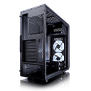 Fractal Design Focus G - Midi Tower - PC - Schwarz - ATX - ITX - micro ATX - Weiß - Taschenlüfter - Vorderseite