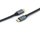 Equip USB Kabel 3.2 C -> St/St 1.0m schwarz - Kabel - Digital/Daten