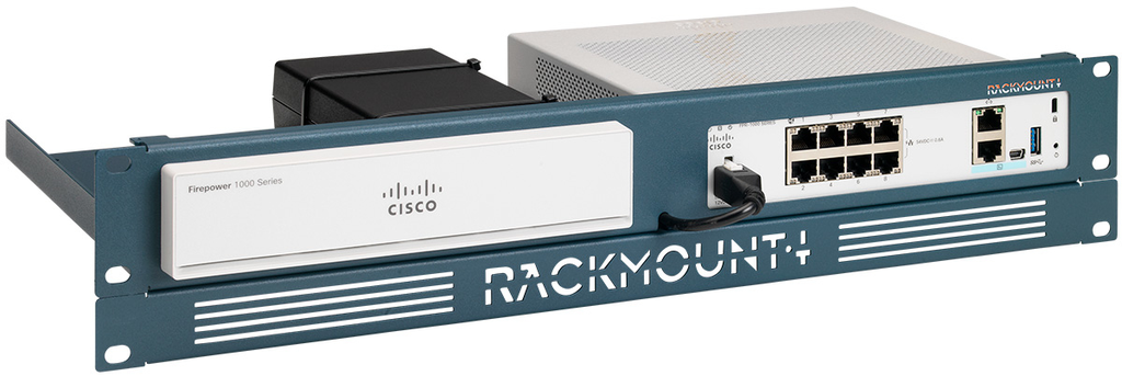 Rackmount.IT Rack Mount Kit für Cisco Firepower 1010 - Montageschelle - Schwarz - 1.3U/2U - 19 Zoll - Cisco Firepower 1010 - 482 mm