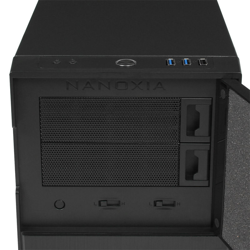 Nanoxia Deep Silence 4 - Mini Tower - PC - Stahl - Anthrazit - Micro ATX,Mini-ITX - 16 cm