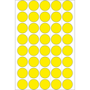 HERMA Vielzwecketiketten/Farbpunkte Ø 19 mm rund gelb Papier matt Trägerpapier perforiert 1280 St. - Gelb - Kreis - Zellulose - Papier - Deutschland - 19 mm - 19 mm