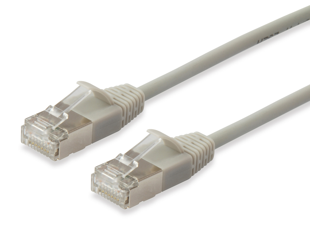 Equip Patchkabel Cat6A F/FTP 2xRJ45 1.00m beige Slim - Kabel - Netzwerk
