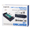 LogiLink UA0341 - CF - MS Micro (M2) - Speicherstick (MS) - MicroSD (TransFlash) - SD - xD - Schwarz - 5.25 Zoll - 5000 Mbit/s - RoHS - CE - SATA