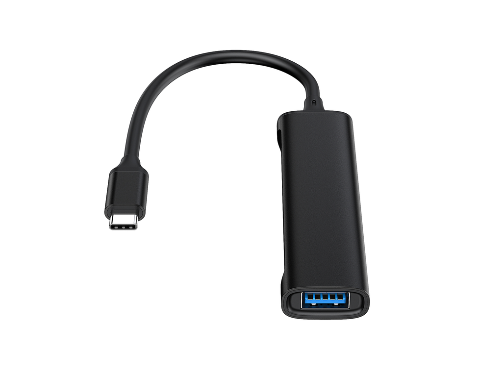 Conceptronic USB-Hub 4-Port 3.0 ->2xUSB-C/A o.Netzteil sw - Hub