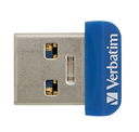 Verbatim Store 'n' Stay NANO - USB 3.0-Stick 64 GB - Blau - 64 GB - USB Typ-A - 3.2 Gen 1 (3.1 Gen 1) - Kappe - Blau