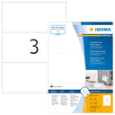HERMA Etiketten A4 210x99 mm weiß perforiert Papier matt 300 St. - Weiß - Selbstklebendes Druckeretikett - A4 - Papier - Laser/Inkjet - Dauerhaft