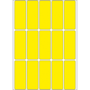 HERMA Vielzwecketiketten 20x50 mm gelb Papier matt Handbeschriftung 480 St. - Gelb - Abgerundetes Rechteck - Zellulose - Papier - Deutschland - 20 mm - 50 mm