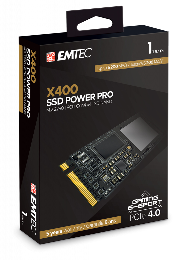 EMTEC SSD 1TB 5200/2000 X400 PCIe4 M.2 ETC| ECSSD1TX400
