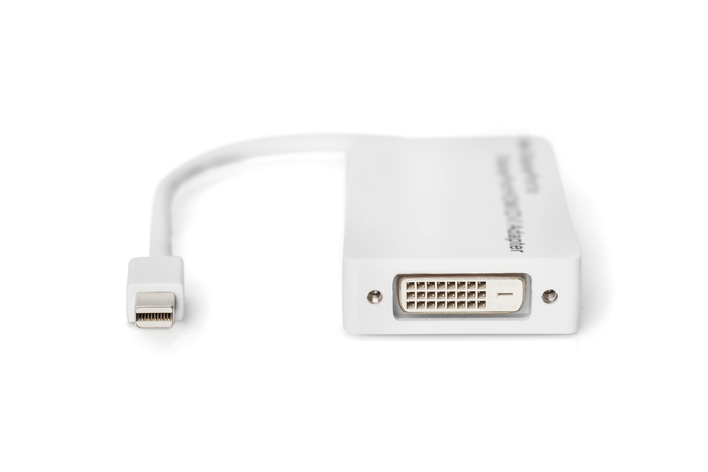 DIGITUS Mini DisplayPort Adapter / Konverter - Mini DP auf DisplayPort, HDMI + DVI