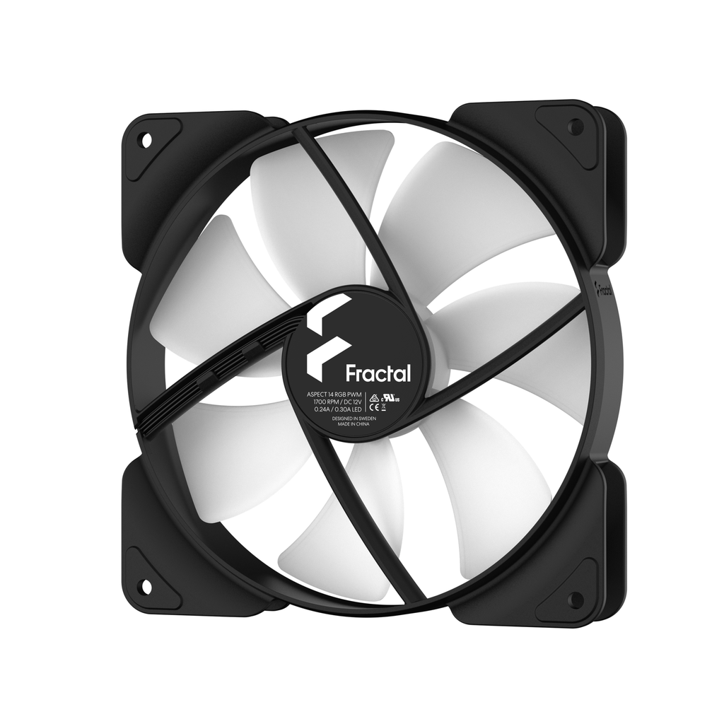 Fractal Design Aspect 14 RGB PWM - Ventilator - 14 cm - 1700 RPM - 35,5 dB - 78 cfm - 132,5 m³/h