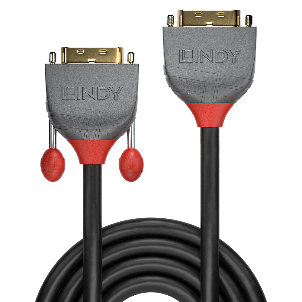 Lindy 36233 3m DVI-D DVI-I Schwarz DVI-Kabel
