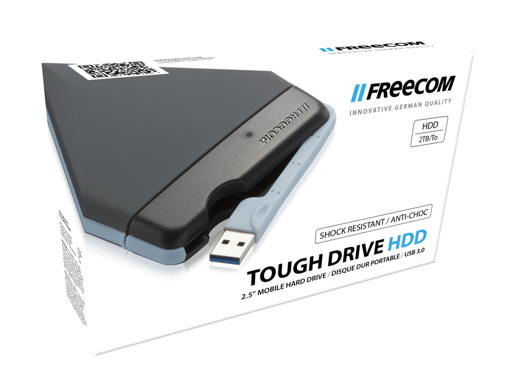 Freecom Tough Drive - 2000 GB - 2.5 Zoll - 3.2 Gen 1 (3.1 Gen 1) - 5400 RPM - Grau