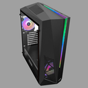 AZZA Thor 320 DH - Midi Tower - PC - Stahl - Gehärtetes Glas - Schwarz - ATX,Micro ATX - Gaming