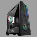 AZZA Thor 320 DH - Midi Tower - PC - Stahl - Gehärtetes Glas - Schwarz - ATX,Micro ATX - Gaming