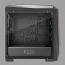 AZZA Chroma 410B - Midi Tower - PC - Schwarz - ATX,Micro ATX - 16,2 cm - 40 cm