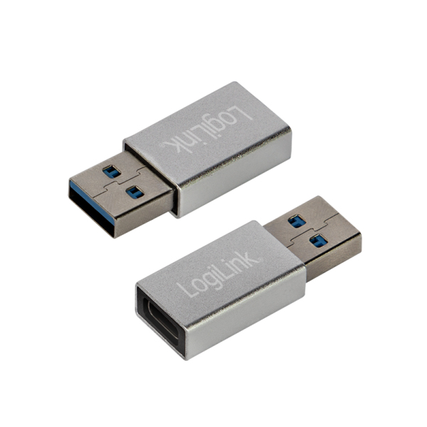 LogiLink AU0056 - USB 3.0 Adapter A-Stecker> C-Buchse Silber - Adapter